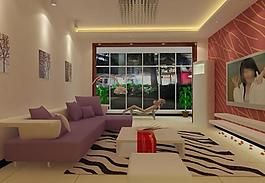 客廳3d max圖片