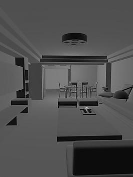 室內(nèi)3d無渲染模型圖片