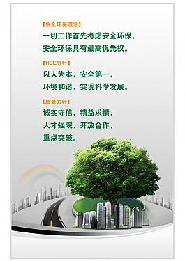 安全環保理念展板圖片