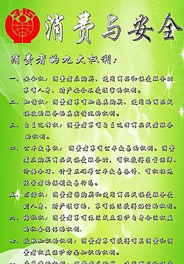 消費安全宣傳展板圖片