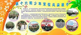 學(xué)校 部隊(duì)展板 軍訓(xùn)風(fēng)采 學(xué)校展板圖片