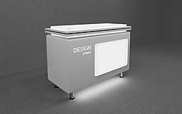 展柜柜臺3d模型圖片