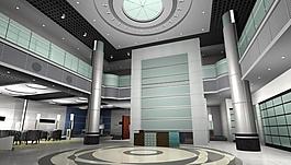 大堂 展厅 3d大堂图片
