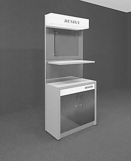 展柜柜臺3d模型圖片
