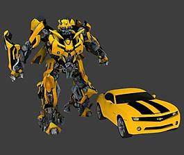 大黃蜂3d素材圖片