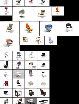 現(xiàn)代椅子3d模型圖片