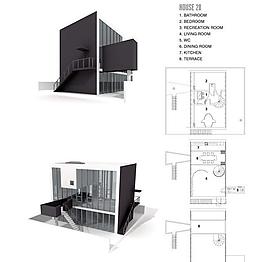 現(xiàn)代建筑3d模型圖片