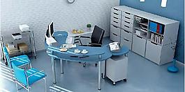 冷色調(diào)辦公室3d模型圖片
