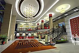 模型 3d  大廳  大堂 門廳圖片