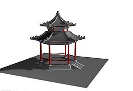 古亭建筑模型图片