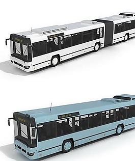 公交車模型3d素材圖片
