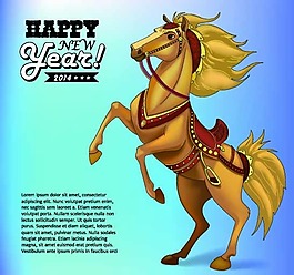 馬年素材矢量素材