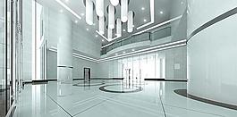 明亮大堂室內(nèi)設(shè)計(jì)室內(nèi)空間效果圖3d模型圖片