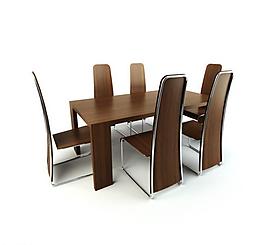 椅子 餐桌 室內(nèi)模型圖片