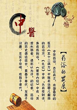 藥浴的發展展板圖片