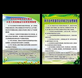 衛生管理制度展板圖片