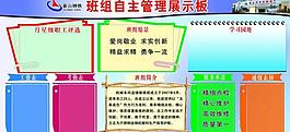 班組自主管理展板圖片