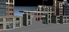 3dmax小区效果图图片