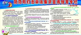 防范和打击非法集资展板图片