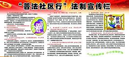 五五普法展板圖片