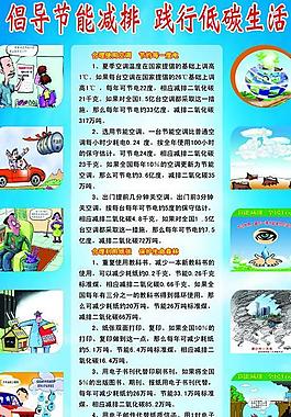 低碳生活展板圖片