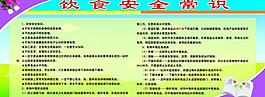 饮食安全常识展板图片