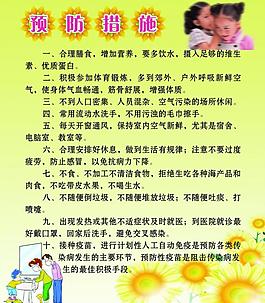 预防措施 展板图片