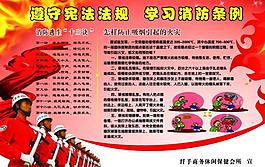 消防宣傳展板圖片