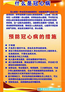 冠心病 展板圖片