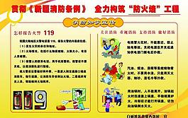 消防宣傳展板圖片