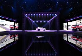現(xiàn)代車(chē)展舞臺(tái)圖片