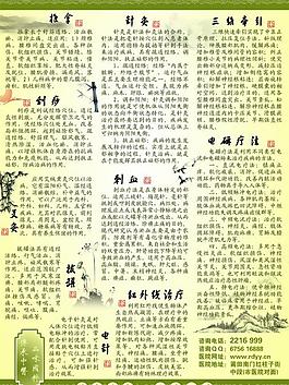 中醫康復理療展板圖片