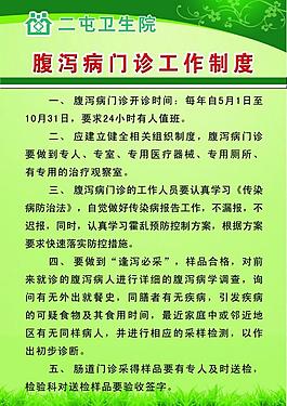 医院制度展板图片