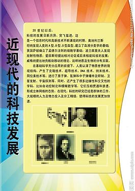 科學(xué)家展板模板圖片