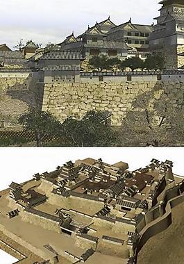 日本古城模型japanese_city图片