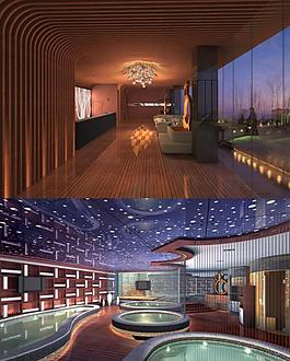 酒店內(nèi)部建筑模型圖片