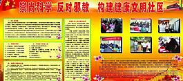 反對邪教展板圖片