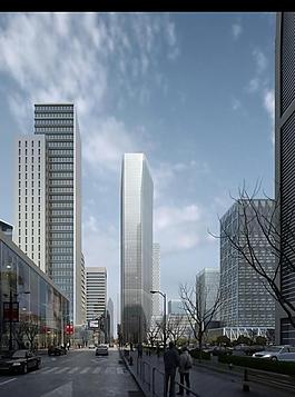 高層建筑模型圖片