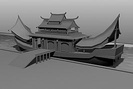 中式古船圖片