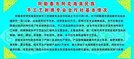 民族手工刺繡展板圖片