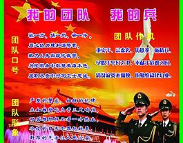 部隊(duì)展板 我的團(tuán)隊(duì)圖片