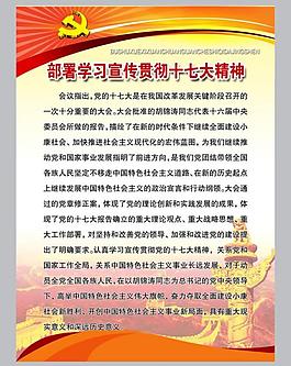 十七大精神展板圖片