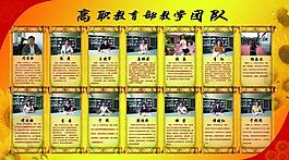 学校展板设计 卷轴图片