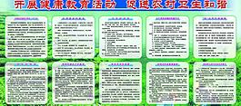 健康教育活动展板图片