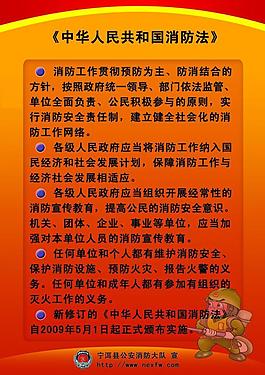 消防宣傳展板圖片