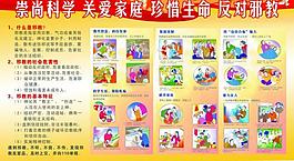 崇尚科學(xué)關(guān)愛家庭展板圖片