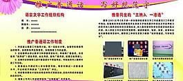 推廣普通話宣傳展板圖片