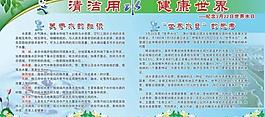 清洁用水展板图片