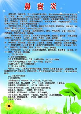 鼻竇炎展板圖片