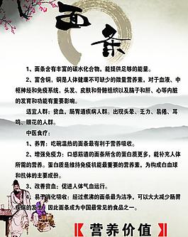 手工面條宣傳展板圖片